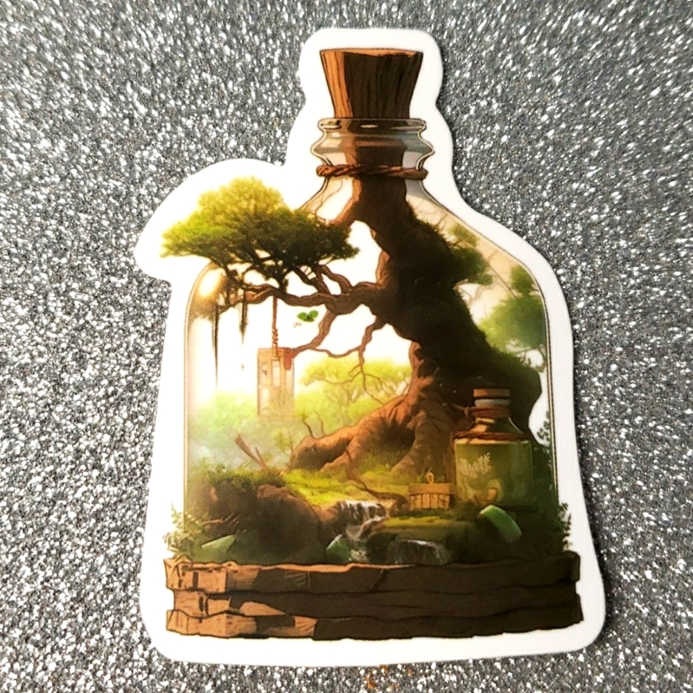 MAGIC BOTTLE waterproof sticker